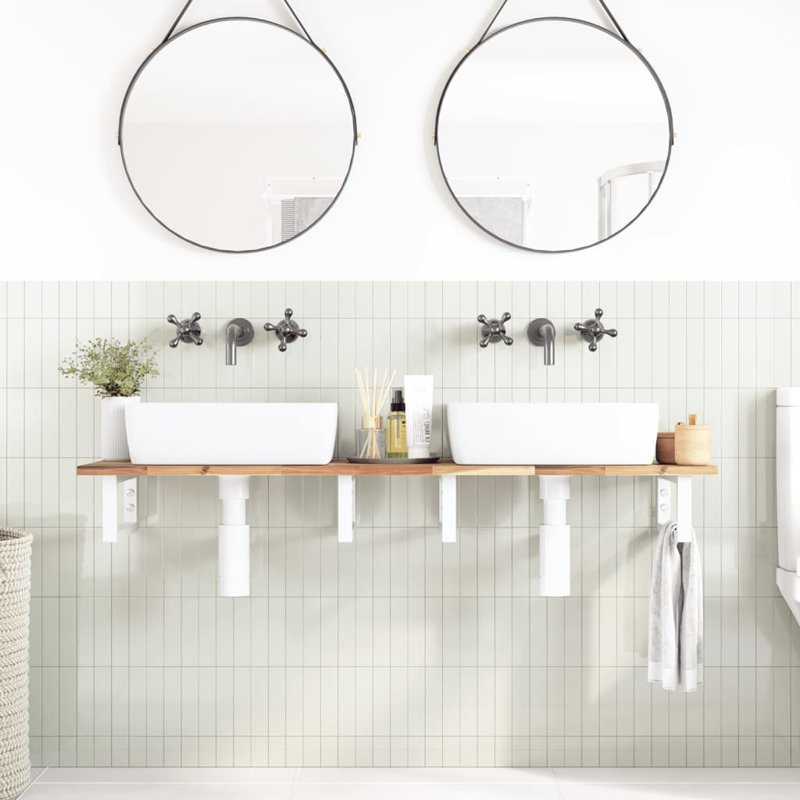 Accent Shelf, White, 2" H x 120" W x 40" D