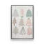 Playful Christmas Trees I Print on Canvas-81496805-81496806