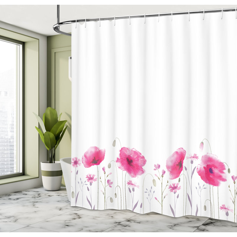 Shower Curtain with Hooks Included