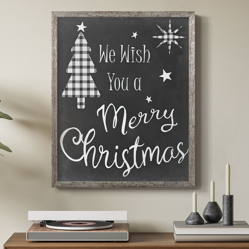 We We Wish, reproduction encadrée - bois massif, H 30 po x l 24 po
