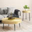 Ensemble de 2 tables basses rondes en bois massif
