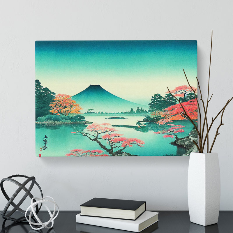 Traditional Japanese Mountains Vol.5 - Wrapped Canvas, 35cm H x 50cm W x 3cm D