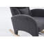 Chaise berçante en coton et lin avec repose-pieds réglable-1543528524