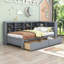 Lit de jour en bois tou avec 2 tiroirs et tablettes-550968693-550968695