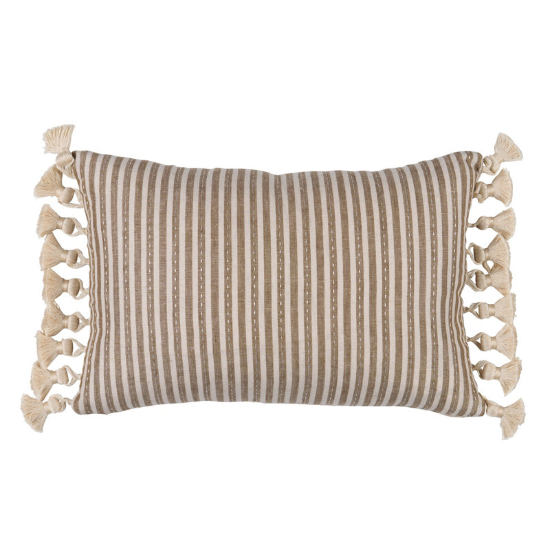 Coussin Mathis, Tanné, Rectangle H 12 po x l 18 po