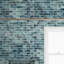 Carreau de mosaïque murale en verre brillant 12 po x 12 po Midnight Tide Subway