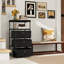 Commode 3 tiroirs avec tablette et bacs de rangement industriels
