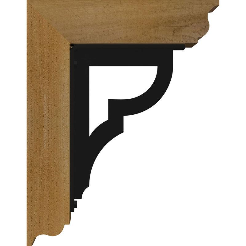 Support simple en fer Bradford 8 po, 3 1/2"W x 2"T Western Red Cedar (Smooth), H 14 po x P 11 1/2 po