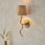 Wrangler Wall finished in Aged Brass and Raffia