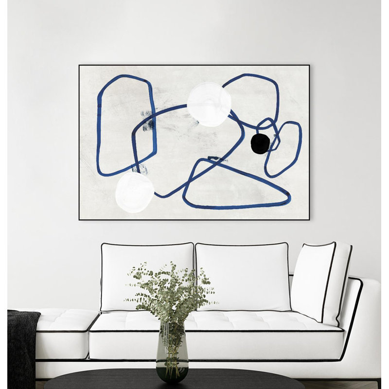 Midblue II, toile encadrée par Giant Art