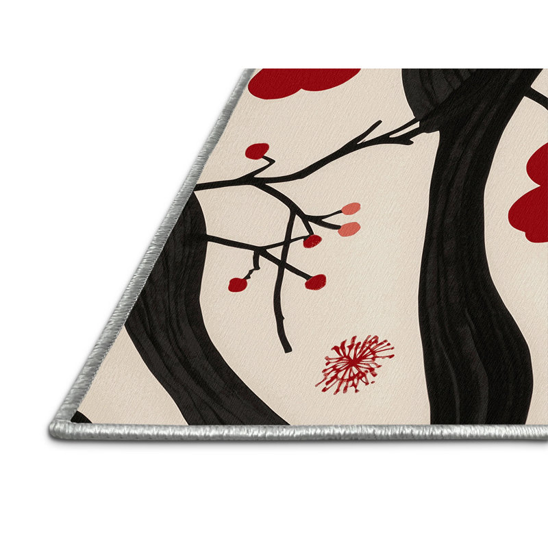 Tapis cerise, Rectangulaire 8 pi x 10 pi