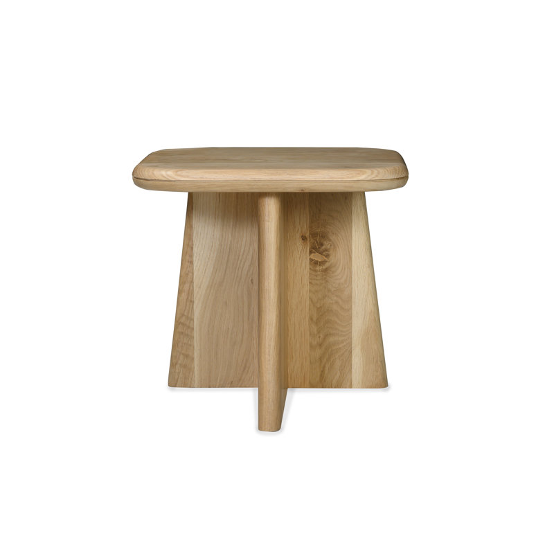 Solid Wood 3 Legs End Table