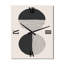 Minimal géométrique lignes et cercle IV - horloge murale abstraite en métal-1635094477