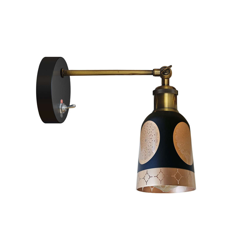 Tiawah Glass Armed Sconce