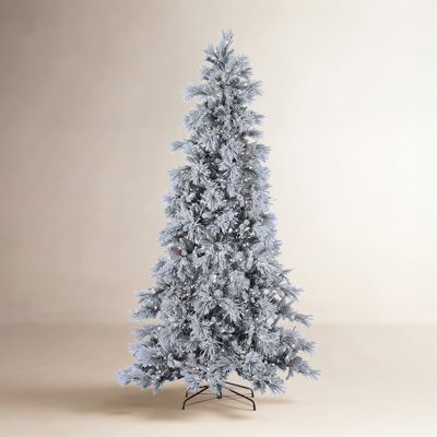Frosted 9' Pre-Lit Pine Christmas Tree