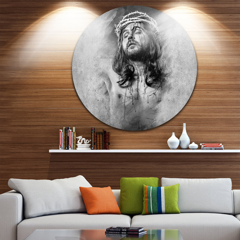 «Jesus Christ», impression, H 23 po x l 23 po x P 1 po, Métal
