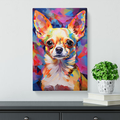 Chihuahua Orphism No.3 - Wrapped Canvas