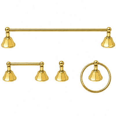 Mississippi 4-Piece Bathroom Accessory Hardware Set P4BMIS18