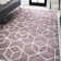 Mashawna Blocks Modern Geometric Rose/White Rug