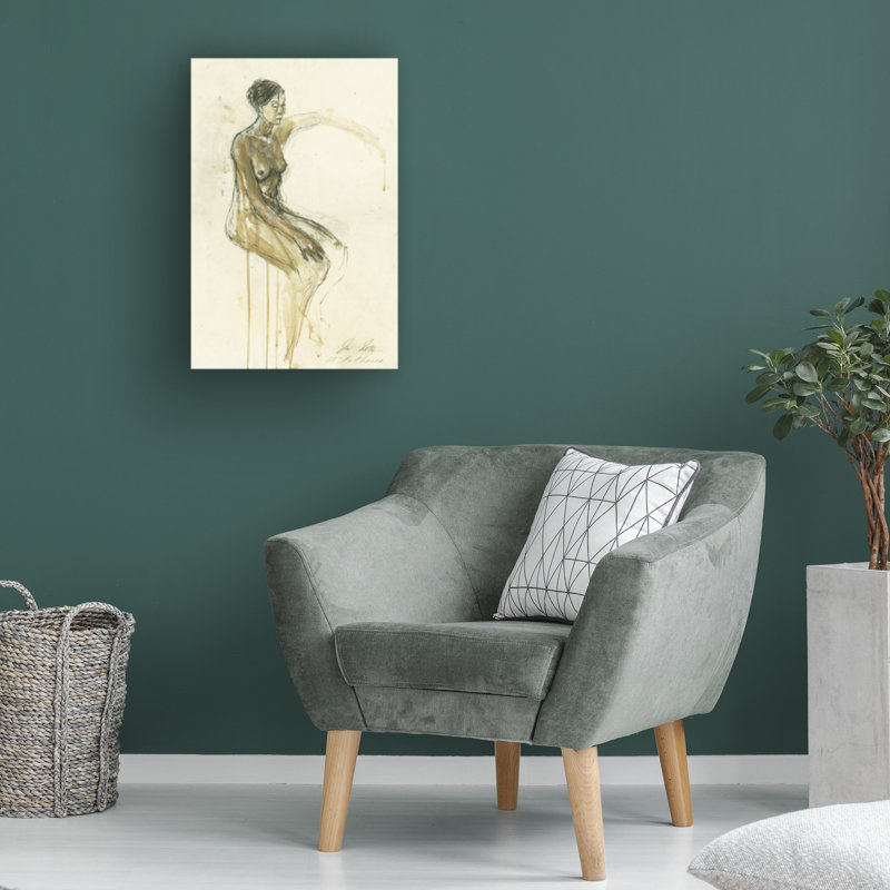 Bolog Ute Rathmann Hommage An Ingres XXIV Canvas Art, 32" H x 22" W