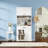 71-Inch Tall Steel Kitchen Pantry Cabinet with Countertop, Adjustable Shelves, Drawers, and Hooks for Maximum Vertical Storage.