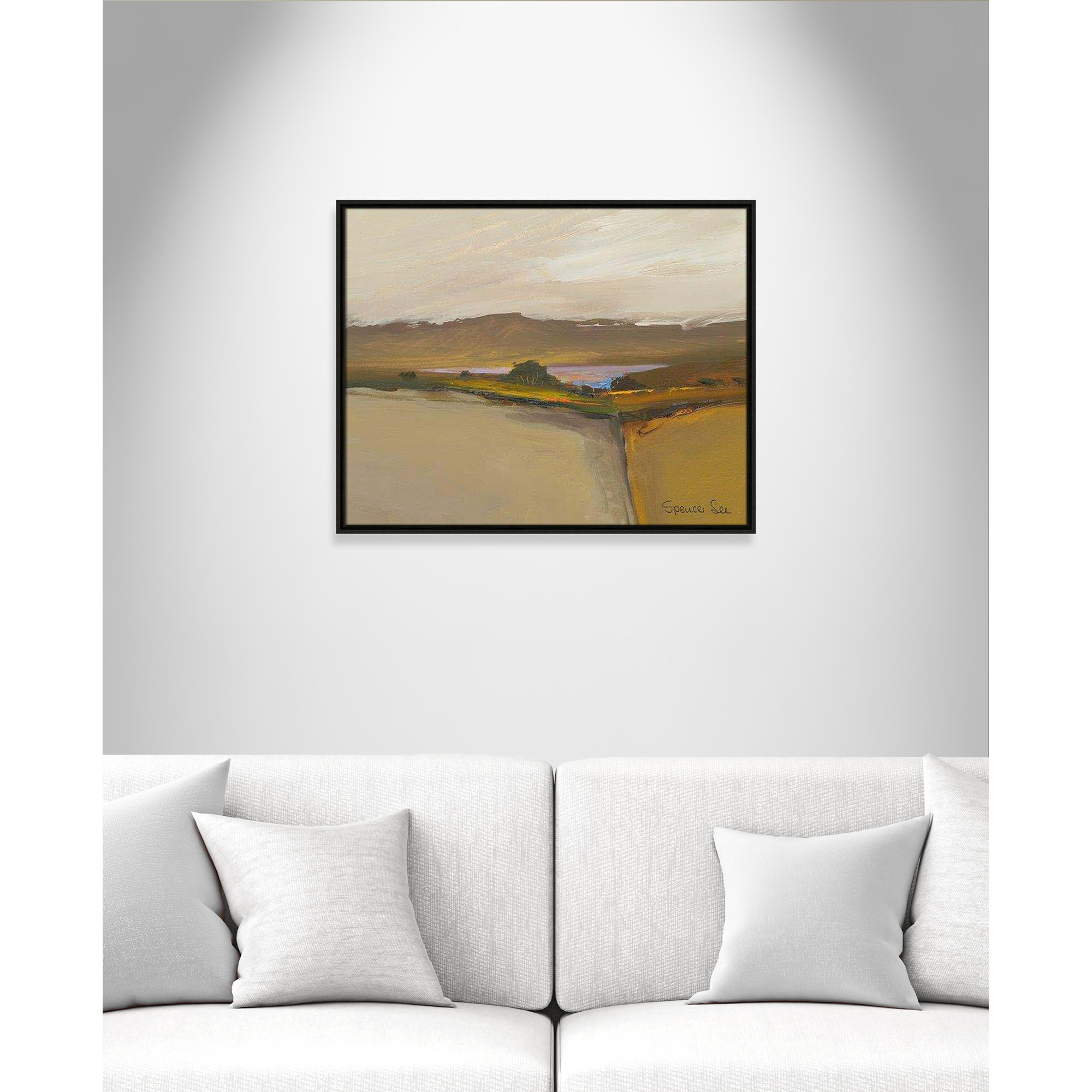 Heaven And Earth IV by Spencer Lee, 23.5'' H x 29.5'' W x 2'' D, Espresso Framed