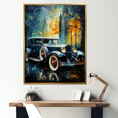 " 1930S Vintage Car Nostalgia Collage II "