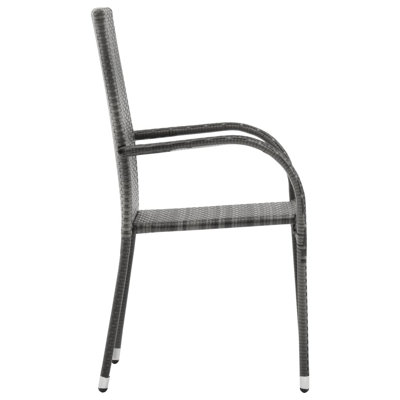 Yurig Stacking Patio Dining Armchair with Cushion
