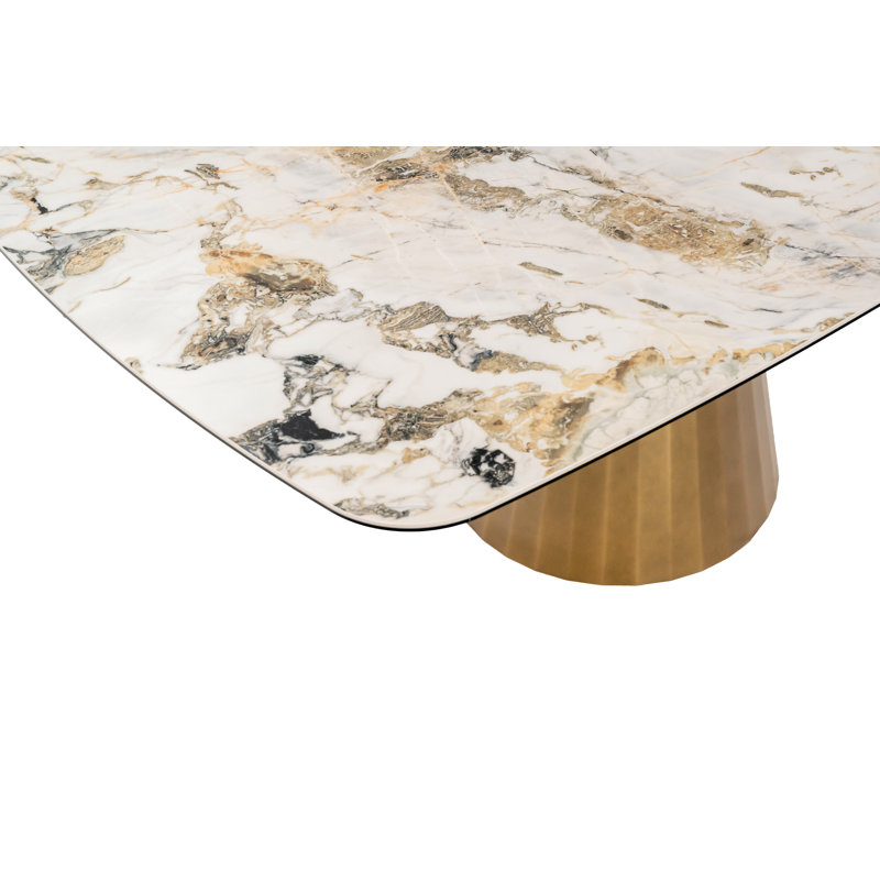 Metal Base Dining Table