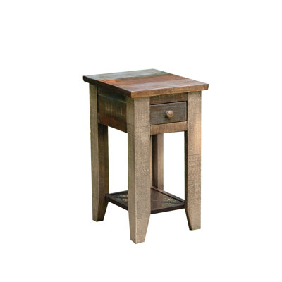 Dodge Solid Wood End Table with Storage
