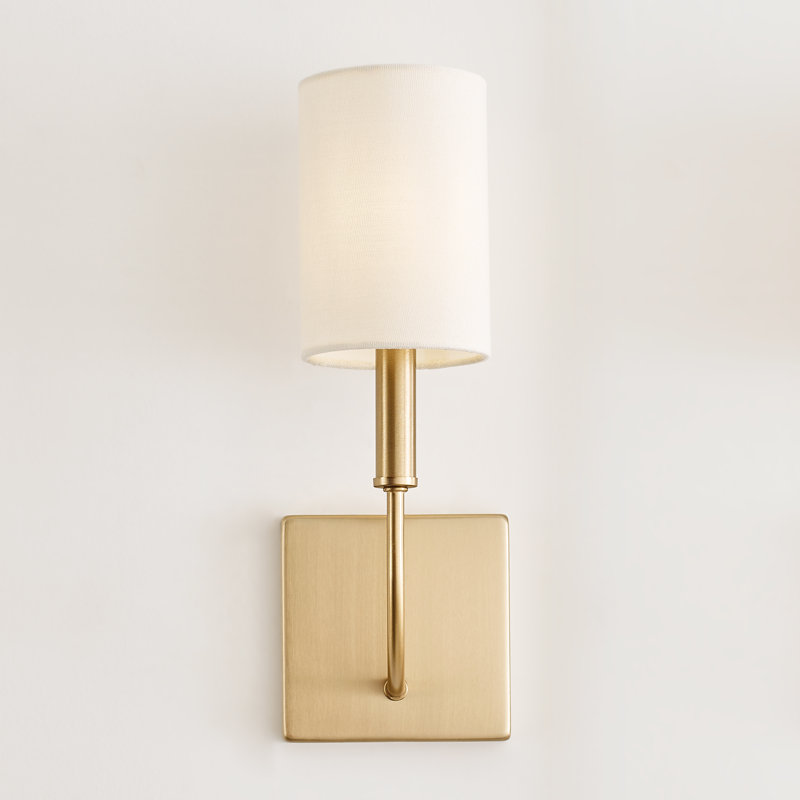 1 - Light Bath Sconce, Satin Brass