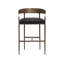 Upholstered Stool with Metal Frame-1745634575-1745634568