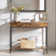 100Cm 2 Tier Rustic Console Table with 2 Drawers and Storage Shelf Entryway Living Room