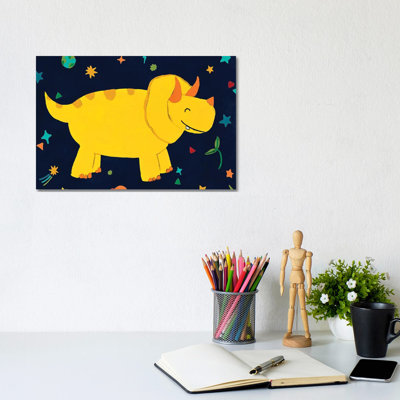 Starry Dinos V by June Erica Vess - Wrapped Canvas Gallery-Wrapped Canvas Giclée