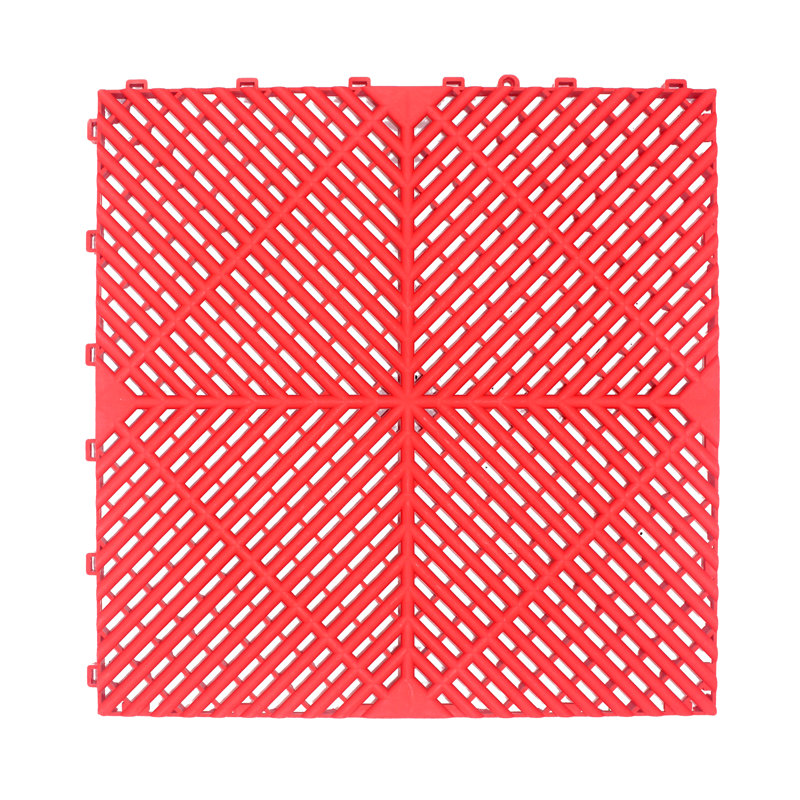Ensemble de 6 carreaux de garage 15,75 po x 15,75 po Cartrax, Gris clair