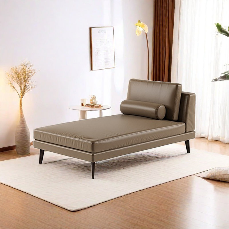 Chaise longue avec structure en bois massif