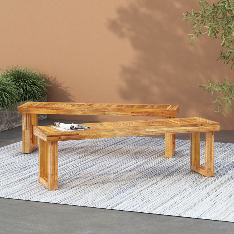 Ensemble de 2 bancs Nestor, naturel