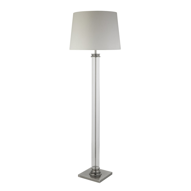 Nagy 156cm Traditional Floor Lamp, Silver