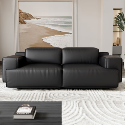 Canapé inclinable en cuir Valentina