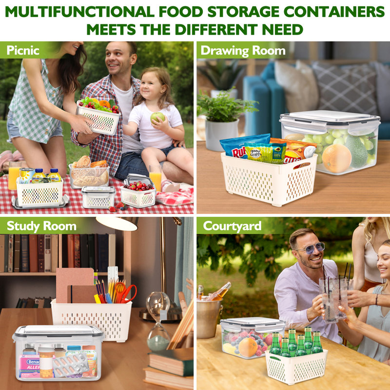 Ensemble de 4 contenants alimentaires Corrion