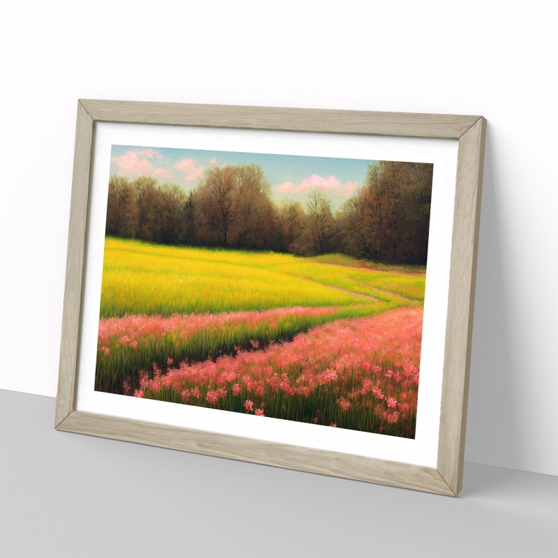 Spring Landscape Meadow Vol.2 - Framed Print