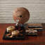 Antique Cart Wheel on Stand Sculpture