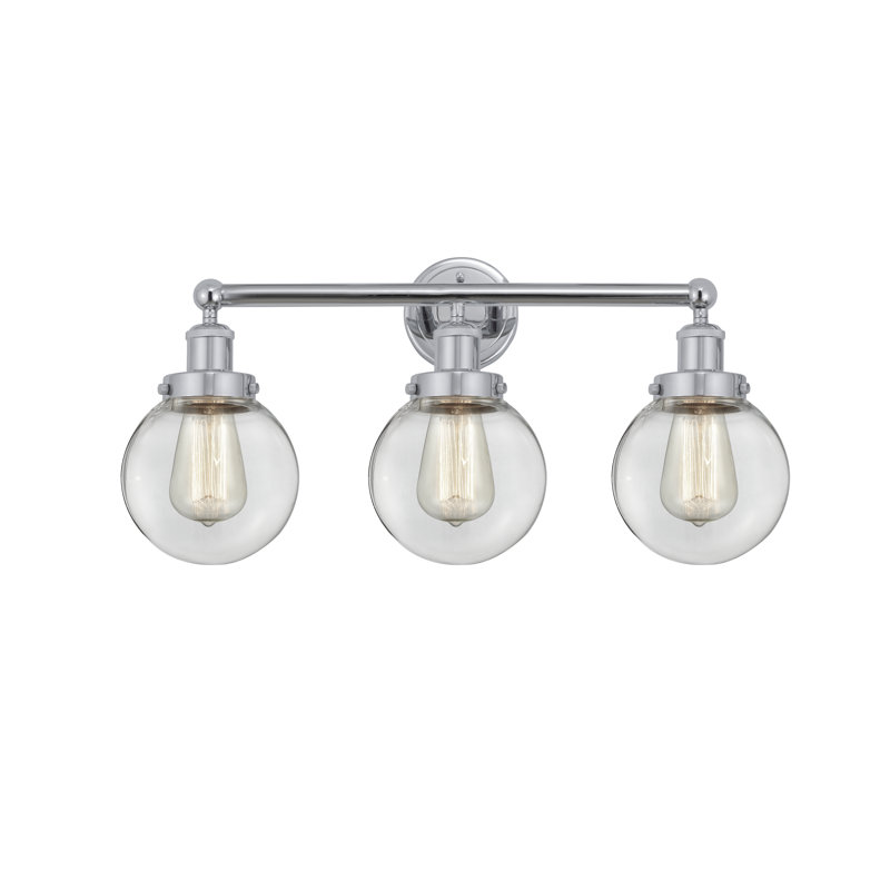Alphonsa 3 - Light Dimmable Vanity Light, Clear, Polished Chrome