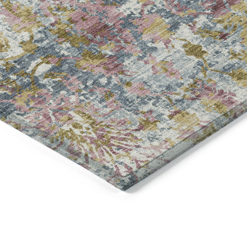 Machine Washable Indoor/Outdoor Husby ACN2211 Modern Rug, Rectangle 10' x 14'