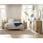 Ensemble de chambre à coucher 3 pièces Scarlett WAMPAT - Comprend une commode 8 tiroirs Farmhouse, un ensemble de 2 tables d'appoint avec station de charge et armoire de rangement, une commode 3 pièces et une table de chevet-576198419