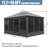 Sunroom, Four Season Solarium Aluminum Hardtop Gazebo With Galvanized Steel Roof, Movable PVC Screen Walls, Sliding Doors, Sun Room Pavilion Gazebo For Patio Deck Backyard-112433147