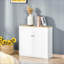Buffet, armoire de cuisine, armoire à café avec portes à persiennes doubles et tablette réglable pour le salon, le couloir