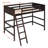 Solid Wood Twin Size Loft Bed with Ladder
