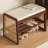 Simple Pine Wood Rattan Integrated Shoe-Changing Bench-2072403934-2072403930