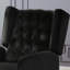Fauteuil inclinable Mid-Century en tissu avec rivets, confortable et élégant pour le salon et la chambre à coucher